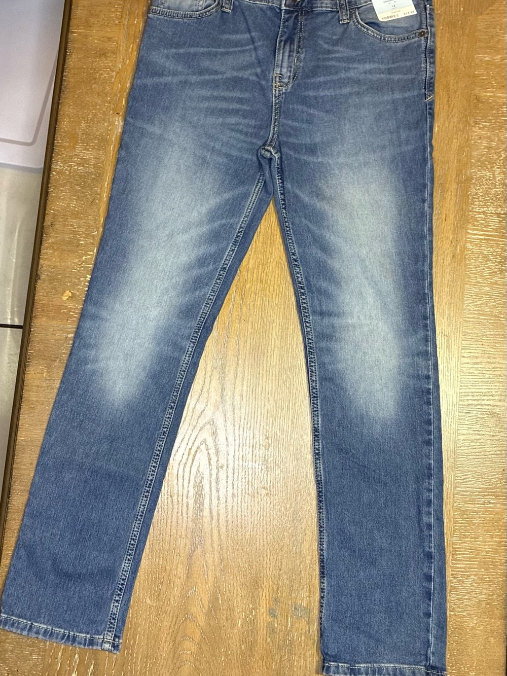 Cat & Jack Women's Straight-Leg Jeans in Blue Wash
